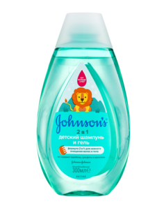Детский шампунь и гель 2 в 1 Johnson’s Baby 300 мл