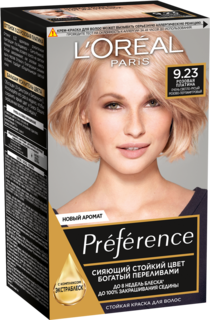Краска для волос LOreal Paris "Preference" 9.23 Розовая Платина, 174 мл