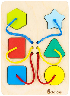 Сортер СОР16, 6 деталей на шнурках, 150*210*15 мм Aalatoys