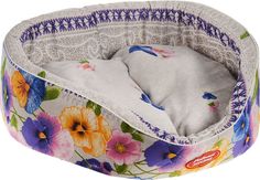 Лежак для собак и кошек Родные места Премиум №2 Анютины глазки, 49х43х17 см