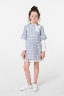 Платье iDO для девочек, цв. серый, р-р 110