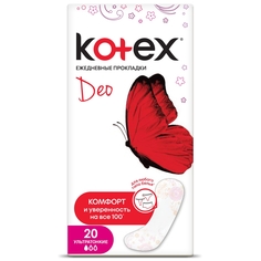 Kotex ежедневные прокладки люкс супер слим, 20 шт.