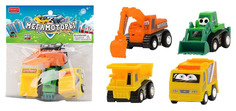 Машинки инерционные Junfa toys Мегамоторы набор 4 штуки 121935-TN