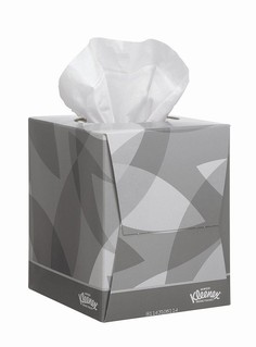 Бумажные салфетки для лица Kleenex в квадратной коробке 2 слоя 20х21 см 88 шт Kimberly Clark