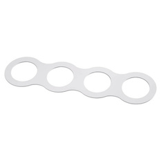 Рамка декоративная Novotech "Metis", 385x100x2 мм, цвет: белый