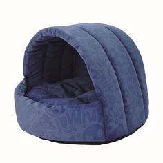 Домик для животных Homepet Эстрада, велюр ( синий), 44x44x36 см