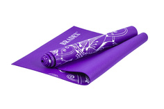 Коврик для йоги, с рисунком "Виолет", 173x61x0,4 см, цвет: фиолетовый Bradex
