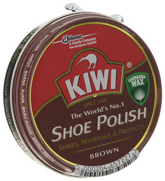 Крем для обуви Kiwi shoe polish коричневый