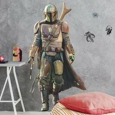 Интерьерная наклейка RoomMates The Mandalorian Peel and Stick Giant Wall Decals