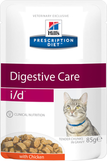 Влажный корм для кошек Hills Prescription Diet i/d Digestive Care, курица, 85г