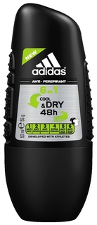 Дезодорант Adidas Cool & Dry 6 in 1 ролик 50 мл