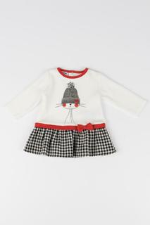 Платье MEK для девочек, цв. белый, р-р 74