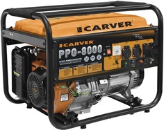 Бензиновый генератор CARVER PPG- 8000, 220/12 В, 11.1кВт [01.020.00020]