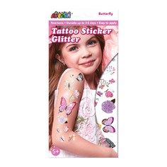 Набор тату-стикеров AVENIR с блеском БАБОЧКИ