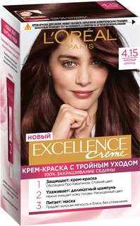 Крем-краска для волос LOreal Excellence стойкая тон 4.15 "Морозный шоколад"