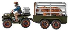 Фигурка Schleich Рейнджер на квадроцикле с прицепом 42351