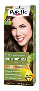 Стойкая крем-краска для волос Palette Фитолиния, 700 (4-0) 110 мл