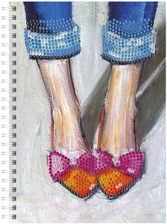 Алмазная мозаика тетрадь Туфли, клетка 48 листов Color KIT