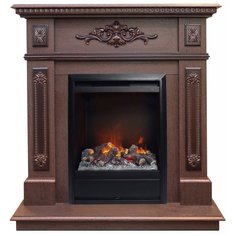 Электрокамин RealFlame Lilian STD/EUG DN, темный орех