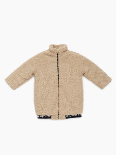 Бомбер из искусственного меха (beige, 92) Happy Baby бежевый 92