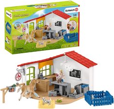 Ветеринарная клиника Schleich с домашними животными