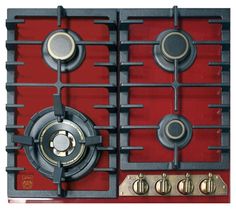 Встраиваемая варочная панель газовая Kaiser KCG 6335 RotEm Turbo Gold/Red