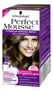 Стойкая краска-Мусс Perfect Mousse для укладки волос, 600 92,5 мл Schwarzkopf