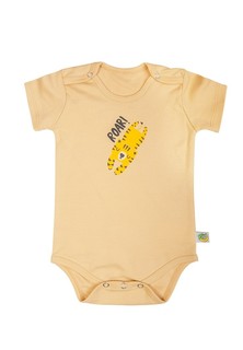 Боди для малыша "Роар", цвет: бежевый, рост 80 см Сонный гномик