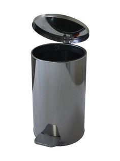 Урна с педалью Титан 10 л, хром Titan