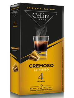 Кофе в капсулах Cellini Cremoso для кофемашин Nespresso 10 шт