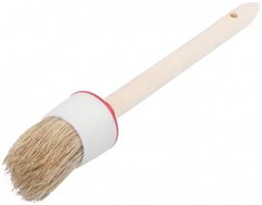 Круглая кисть, натур, щетина, 55% топс, деревянная ручка, d55 мм 30-0408 Master Color