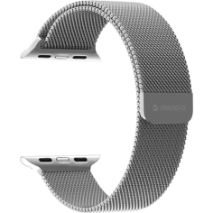 Стальной ремешок Deppa Band Mesh для Apple Watch 42/44 mm серебристый
