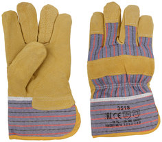 Перчатки спилковые упрочненные 10,5" MOS 12440М