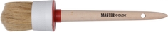 Круглая кисть, натур, щетина, 55% топс, деревянная ручка, d45 мм 30-0406 Master Color