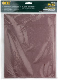 Листы шлифовальные на тканевой основе, 230х280 мм, 10 шт, Р 180. FIT 38016 F.It