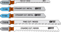 Набор полотен для электролобзика 5 шт. FIT 41011 F.It