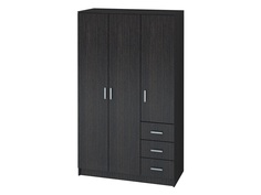 Шкаф НК-мебель ФТ 3-х дверный с ящиками 1200 Венге 72230040