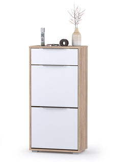 Обувница Mobi 13.114 Куба, дуб сонома/белый премиум