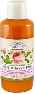 Пена для ванн Зеленая аптека "Мускатная роза и зеленый чай" 1000 мл