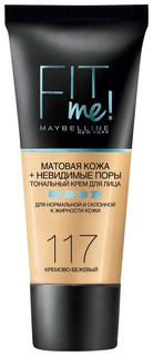 Тональный крем Maybelline New York Fit Me 117 Кремово-бежевый 30 мл