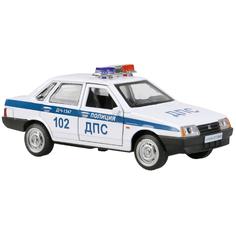 Модель машины Технопарк LADA-21099 Спутник, Полиция, инерционная 21099-12РОL-WН
