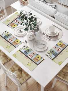 Сервировочные селфетки JoyArty "Птичьи домики" (32х46 см, 4 шт.)