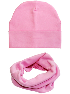Комплект шапка и снуд Веселый малыш 171/172/16/Розовый р.56