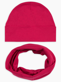 Комплект шапка и снуд Веселый малыш 171/172/16/темно коралловый р.54