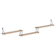 Полка настенная COFFEE SH3-ROD/BAR 2380х166х392 с полкодержателями Chairman