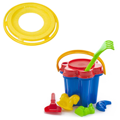 Игровой набор Karolina Toys Набор песочны Цветок+ Летающий диск