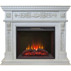 Электрокамин RealFlame Estella 25,5/26 WT, белый дуб