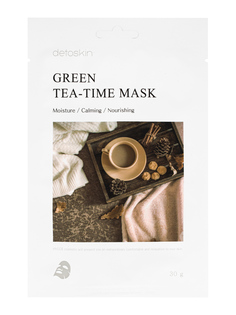 Успокаивающая тканевая маска для лица DETOSKIN с соком березы и зеленым чаем. Корея 30 ml