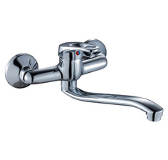 Смеситель для кухонной мойки Rossinka Silvermix B35-24 хром