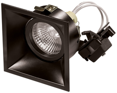 Встраиваемый точечный светильник Lightstar Domino 214507 Черный